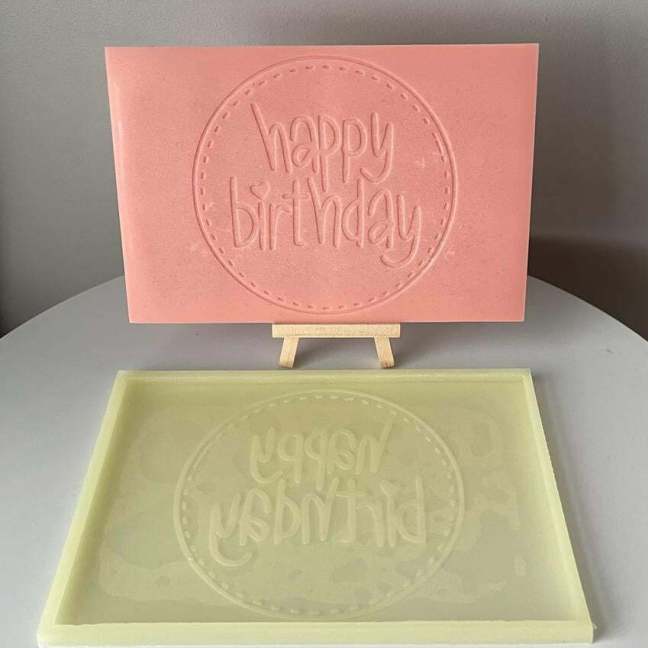 Happy Birthday Circle Slab