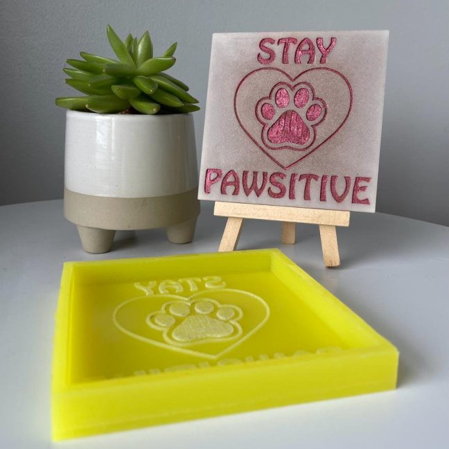 Stay Pawsitive Mini Slab