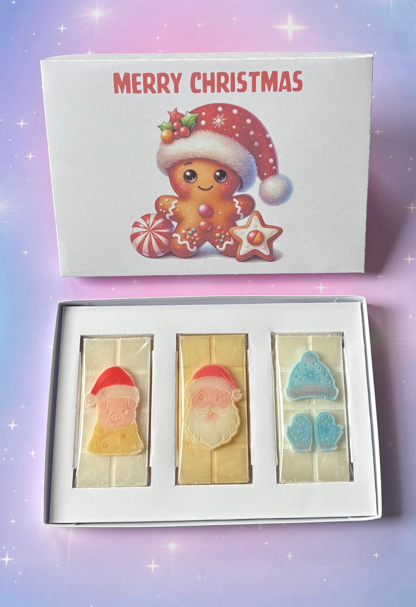 Gingerbread Man Mini Bar Trio Box