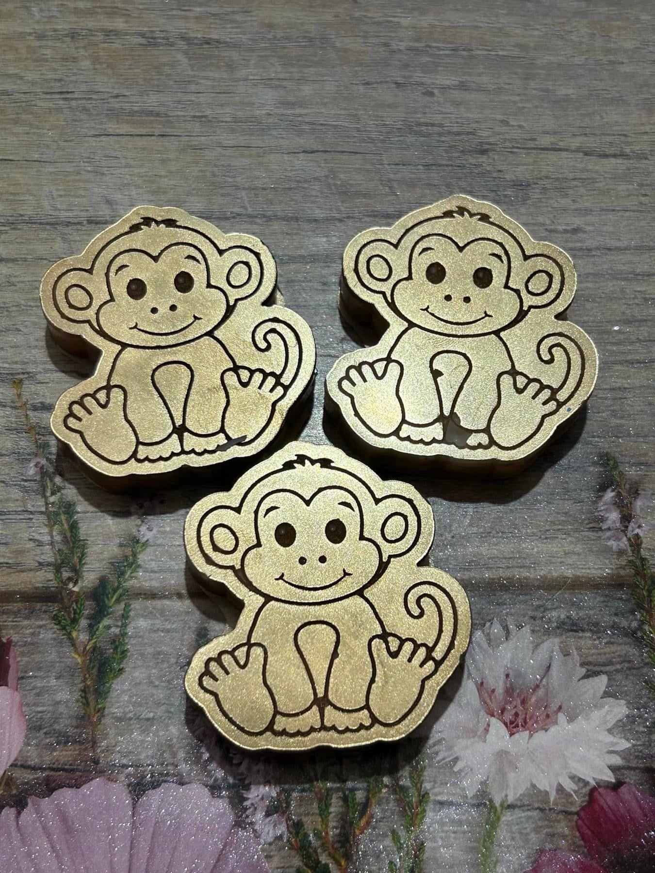 Monkey shapes trio