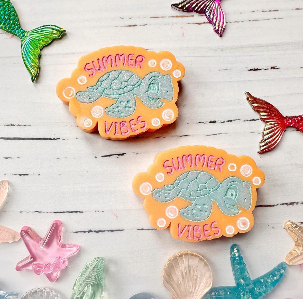 Summer Vibes Turtle Shapes Trio