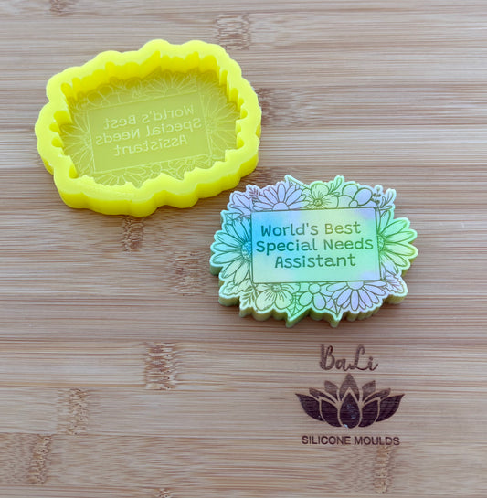 World’s Best Special Needs Assistant Flower Shape