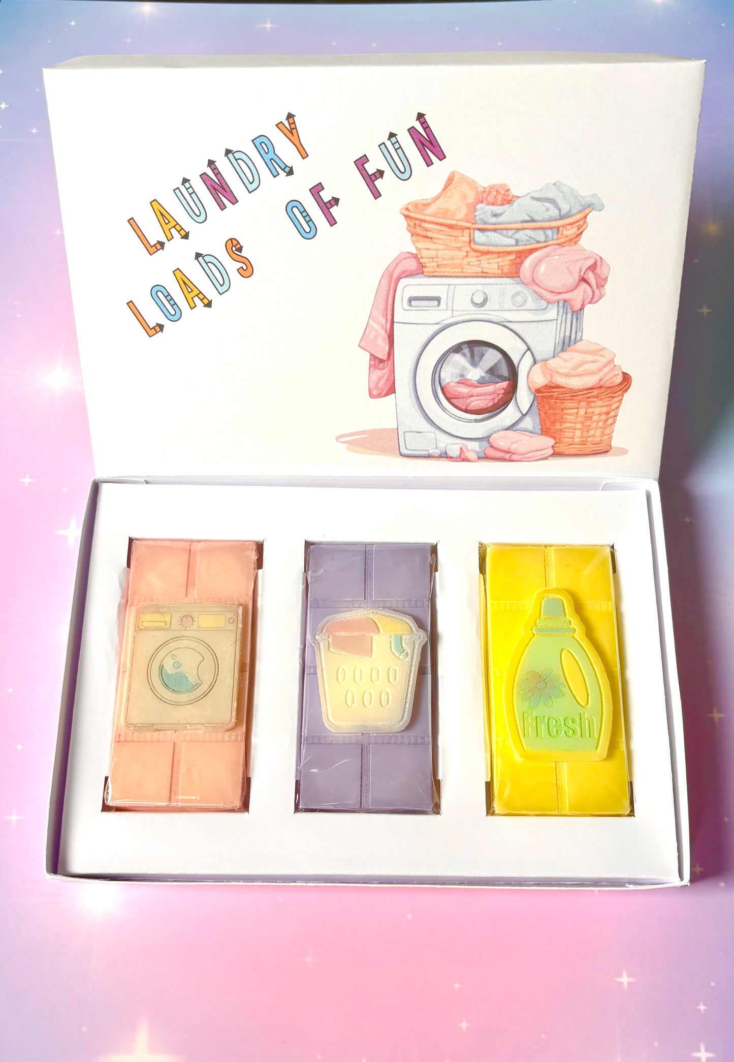 Laundry Loads Of Fun Trio Mini Bar Box