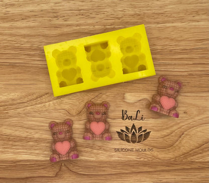 3D Love Bear Trio