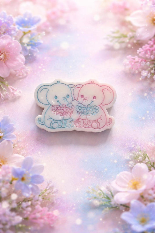 Flowery Elephant Duo