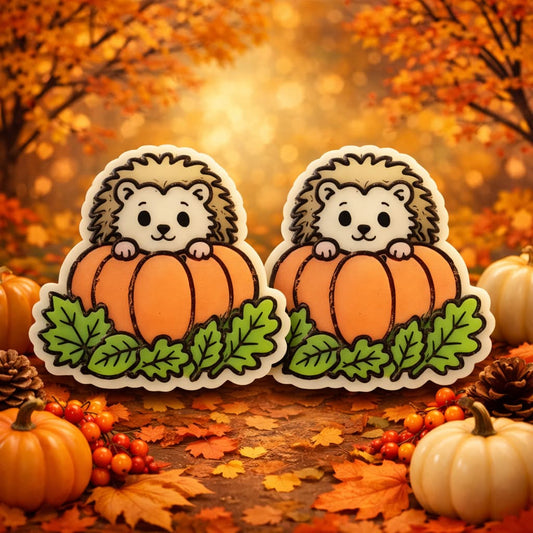 Hedgehog Pumpkin Duo