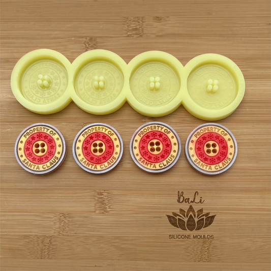 Property Of Santa Claus Button Toppers