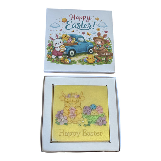 Happy Easter Car Scene Mini Slab Box