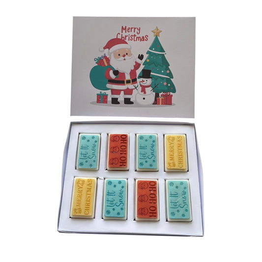 Merry Christmas Santa Tree Block Box