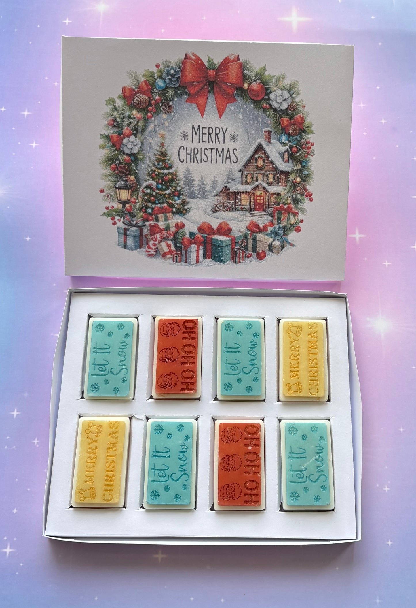 Merry Christmas Wreath Block Box