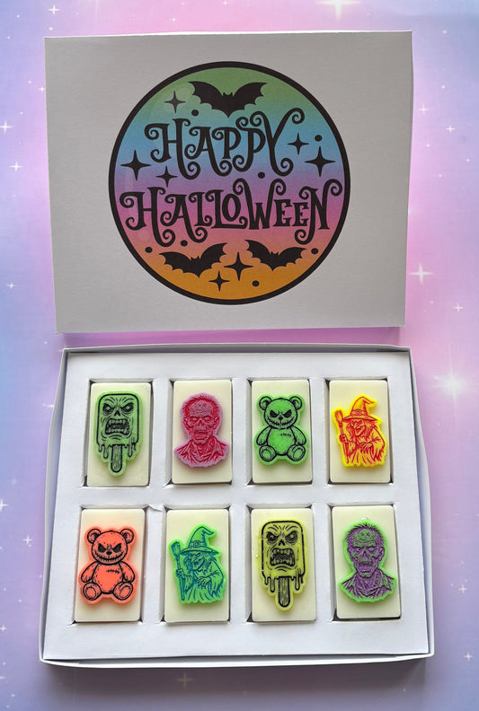 Happy Halloween Bats Block Box
