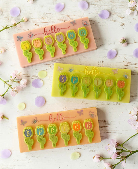 Hello Spring Tulips Bar