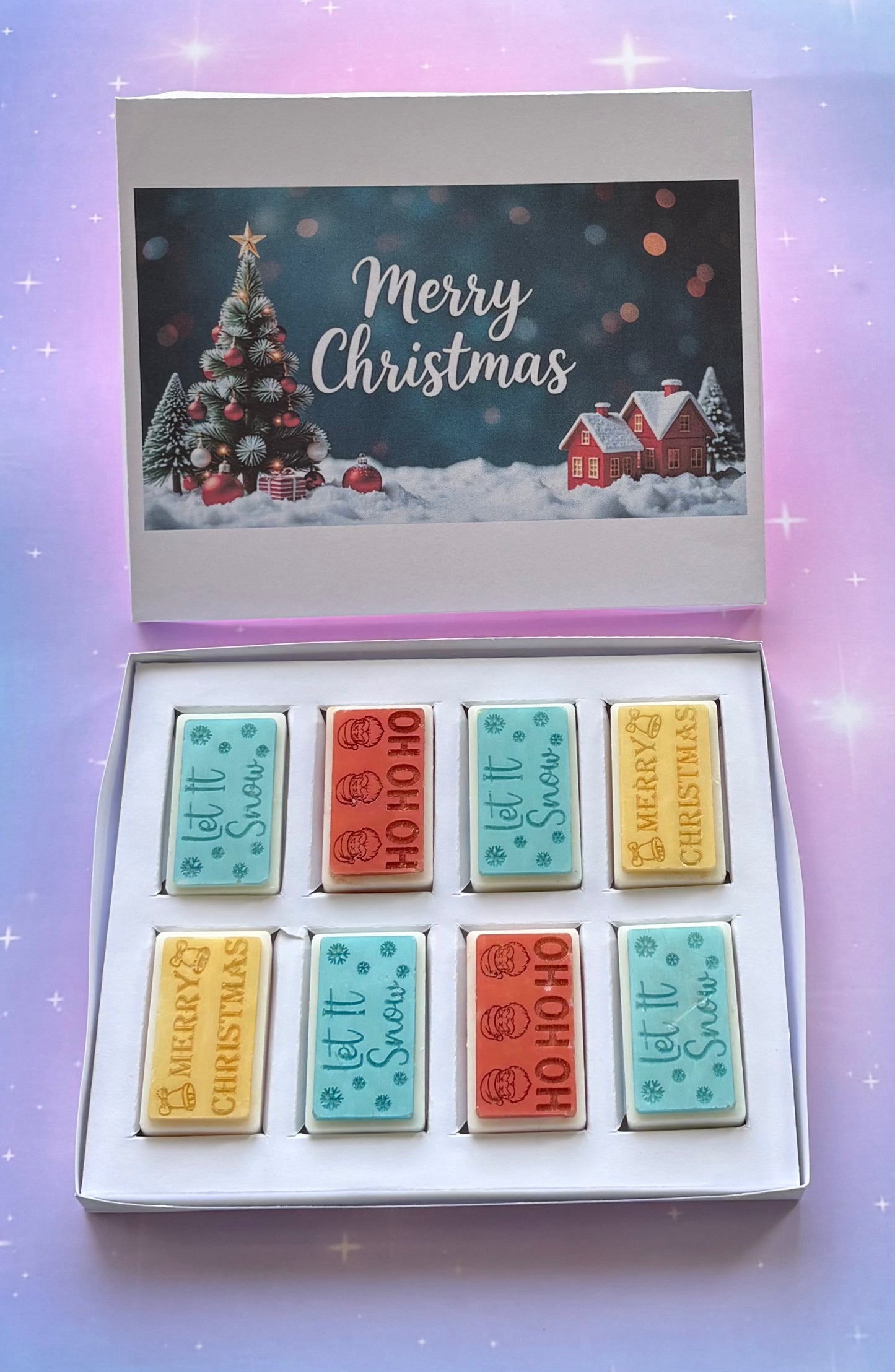 Merry Christmas Scene Block Box