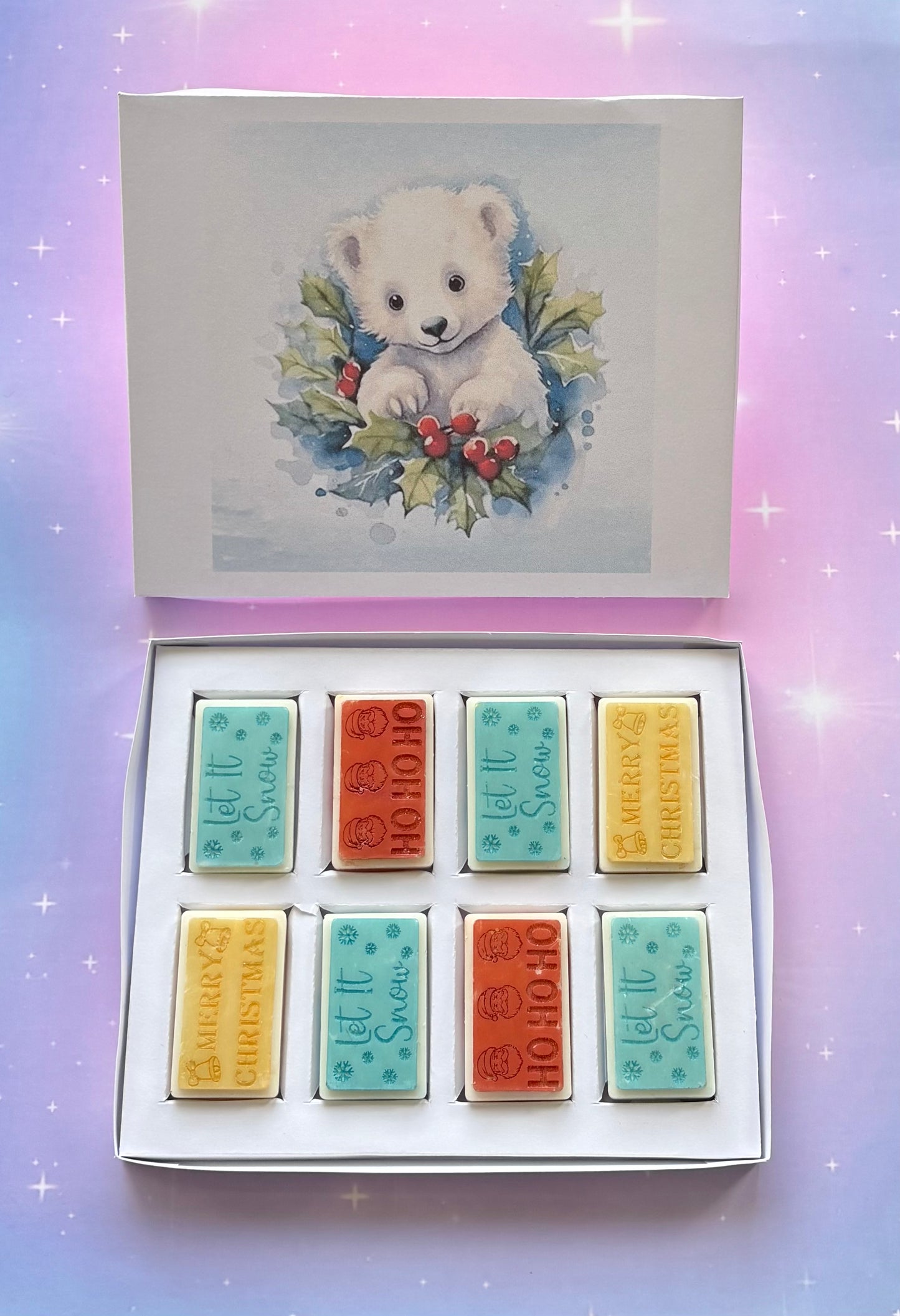 Christmas Polar Bear Block Box