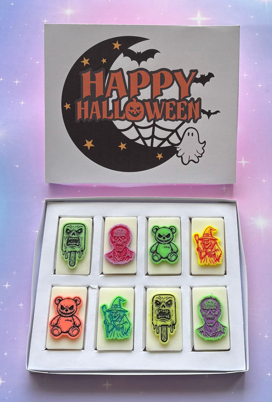 Happy Halloween Moon Block Box