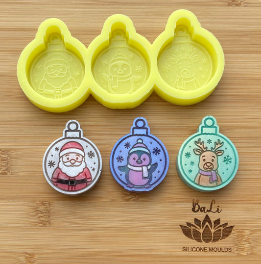 Christmas Character Baubles Trio