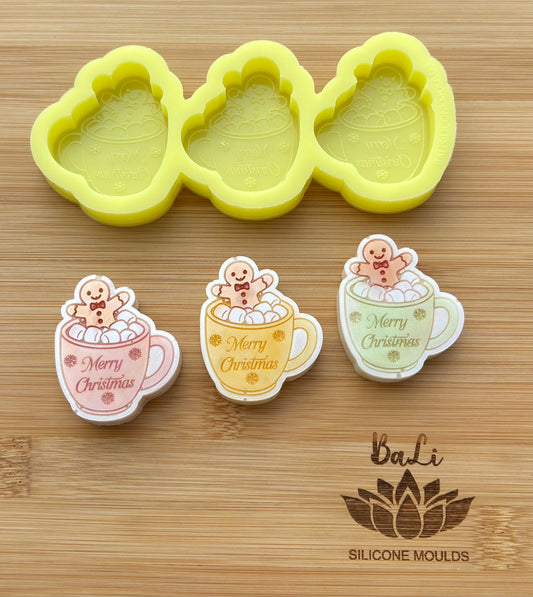 Christmas Gingerbread Man Cups Trio