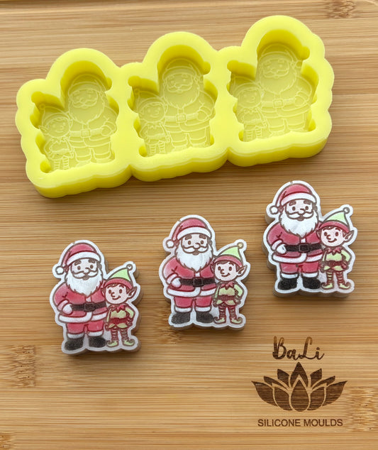 Santa & His Elf Trio