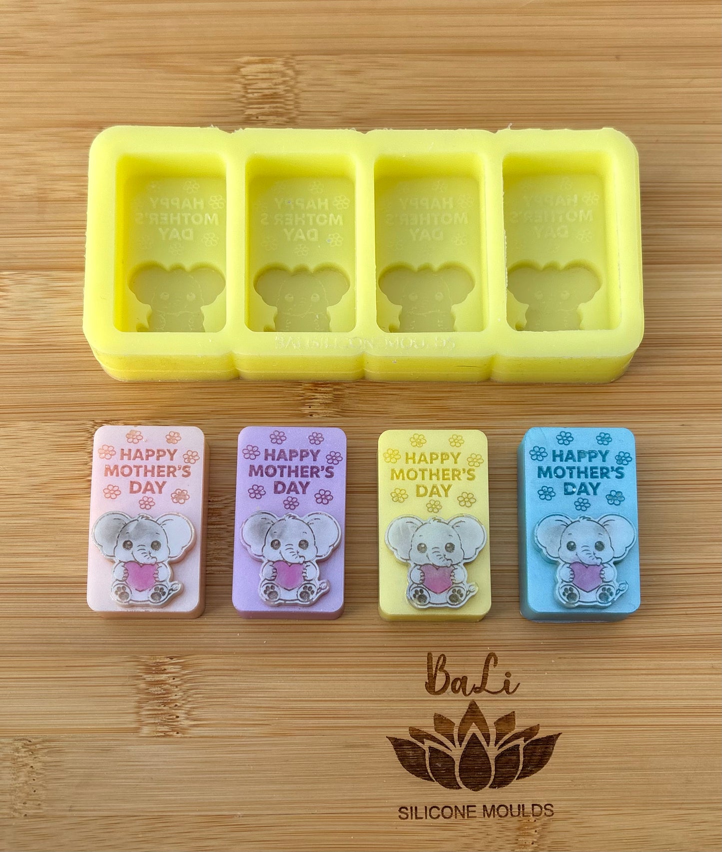 Happy Mother’s Day Elephant Blocks