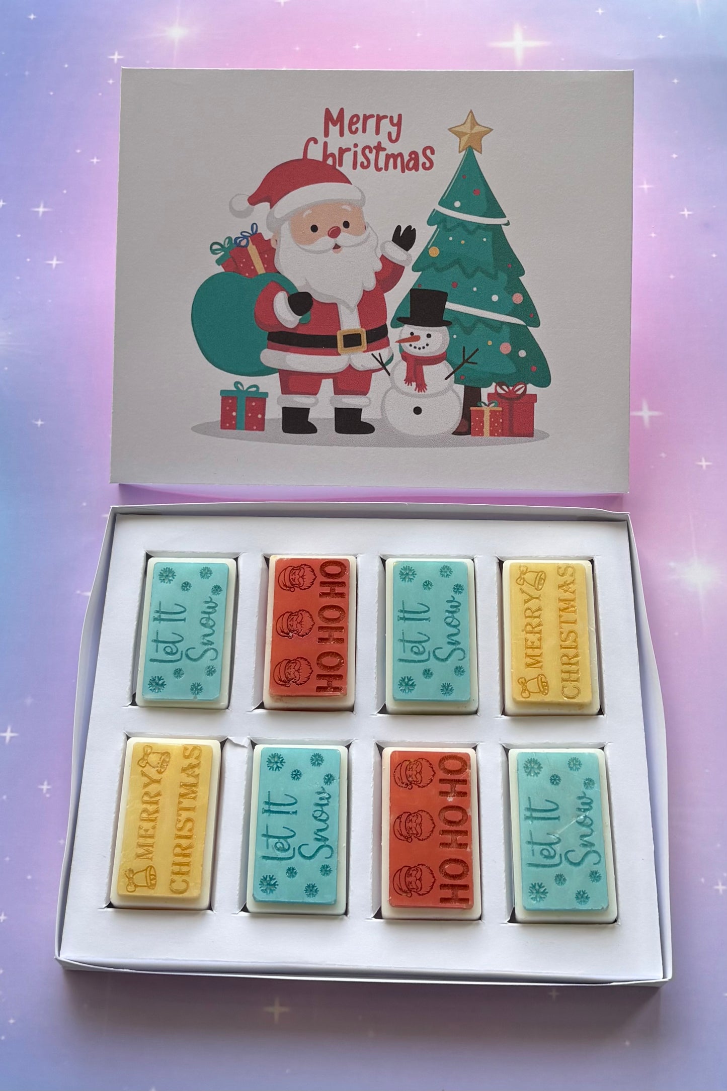 Merry Christmas Santa Tree Block Box