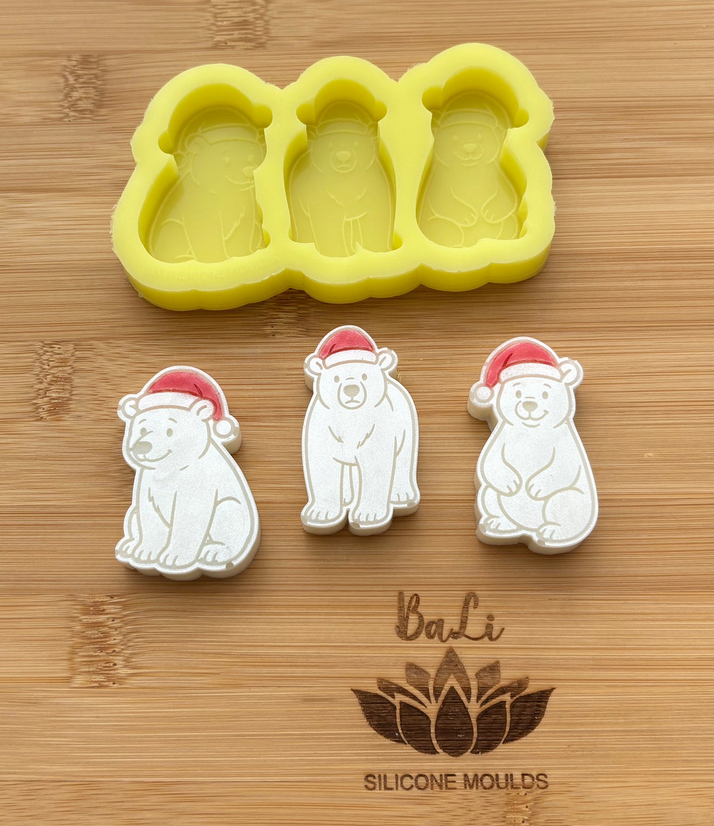 Christmas Polar Bear Trio