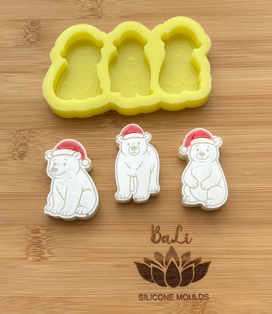 Christmas Polar Bear Trio