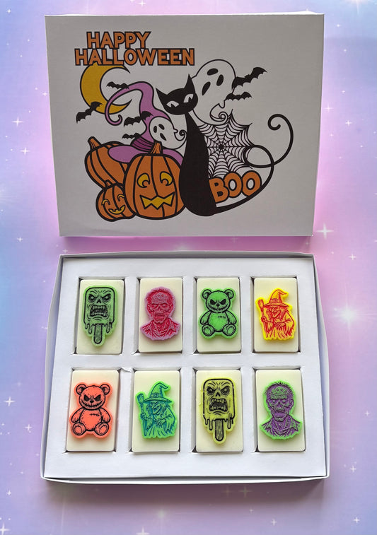 Happy Halloween Scene Block Box