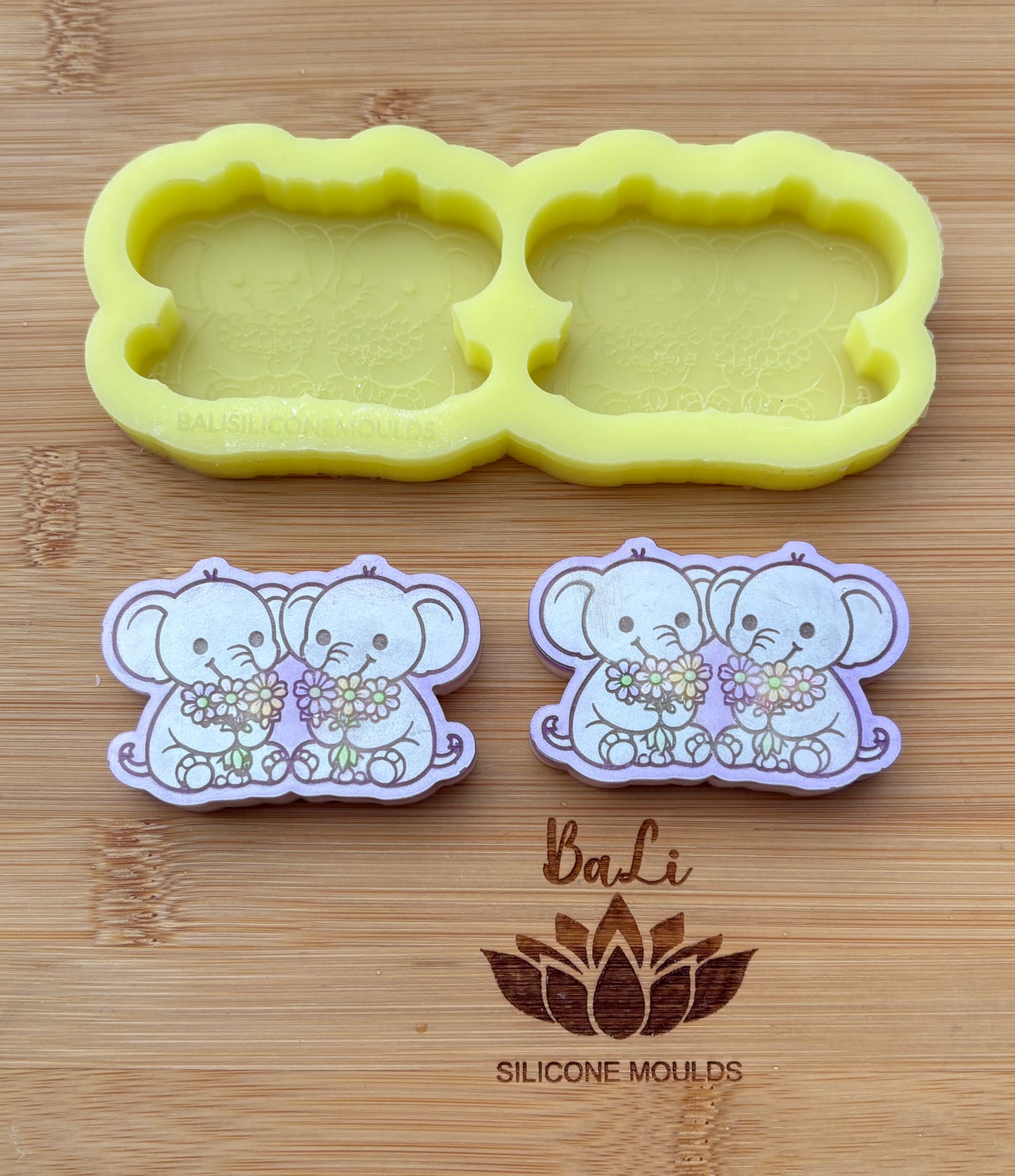 Flowery Elephant Duo