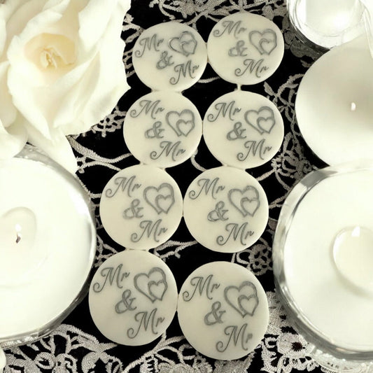 Mr & Mr Wedding Favour Discs