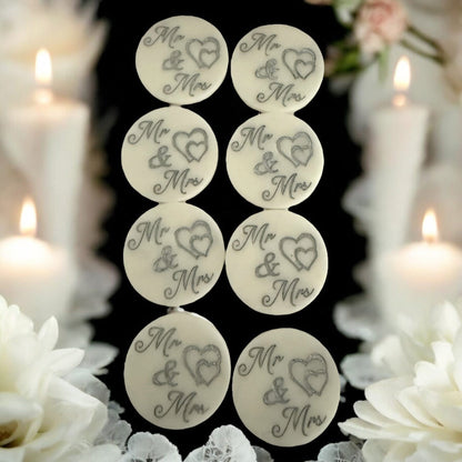 Mr & Mrs Wedding Favour Discs
