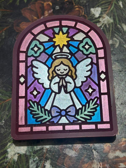 OOPS Christmas Angel Window Stained Glass
