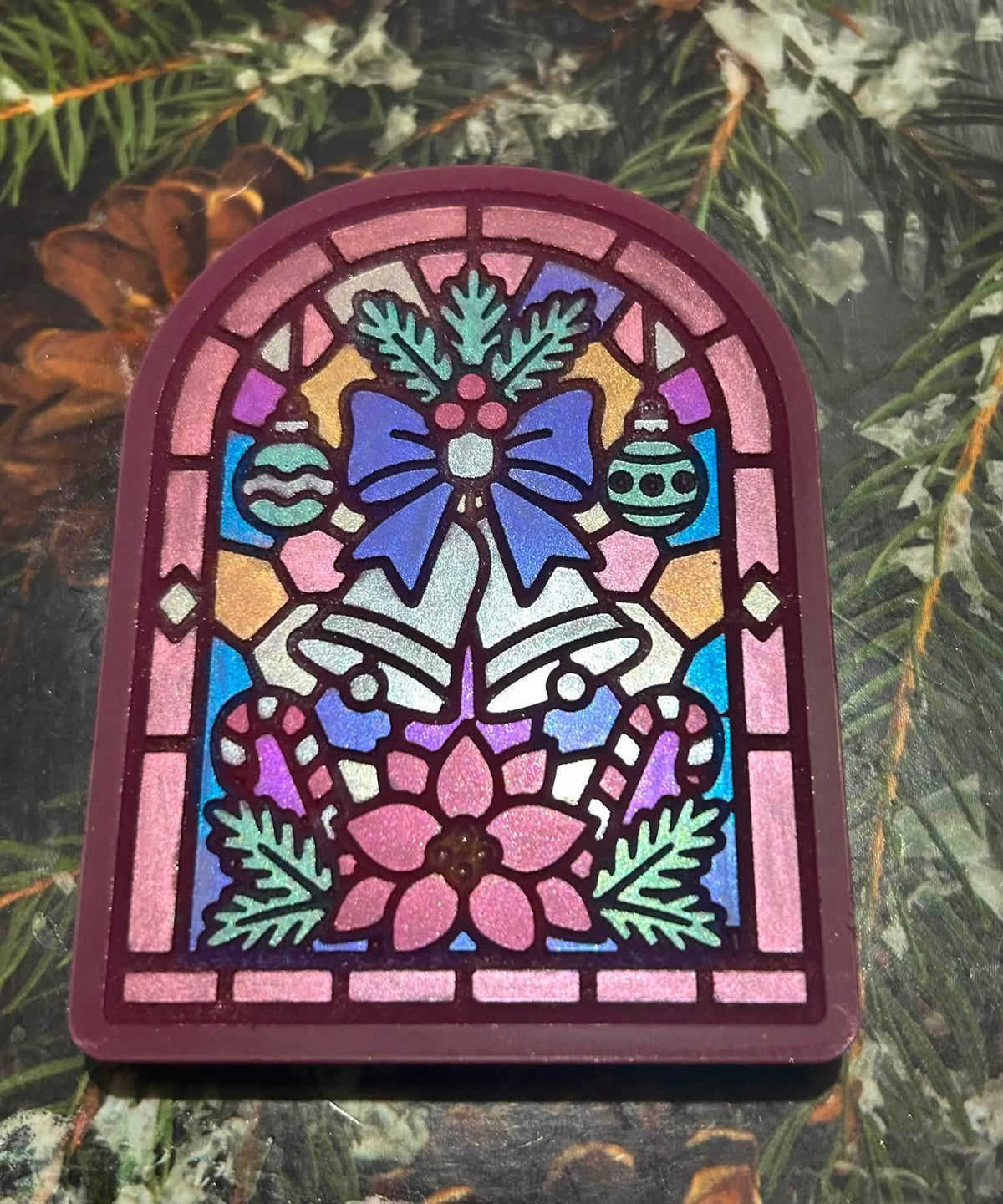 Winter Bells Window Stained Glass