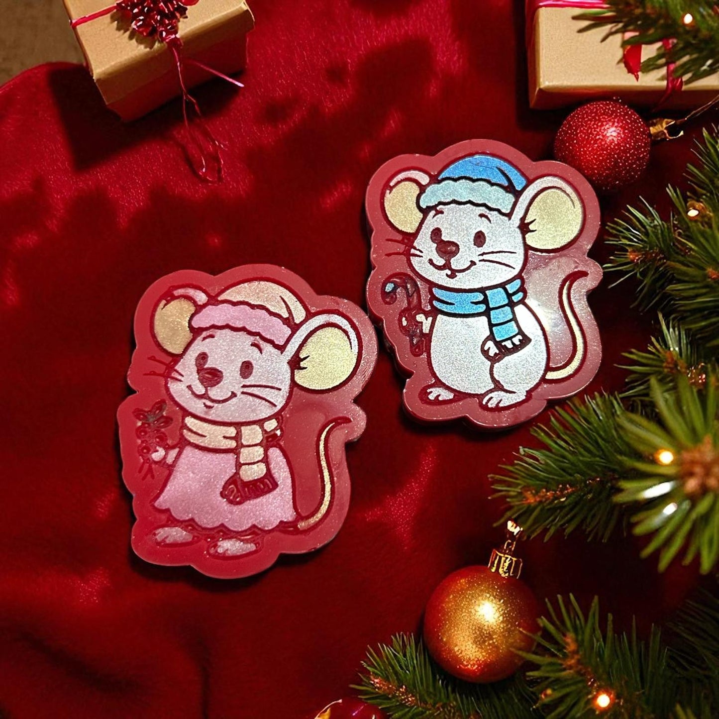 Mr & Mrs Christmas Mice
