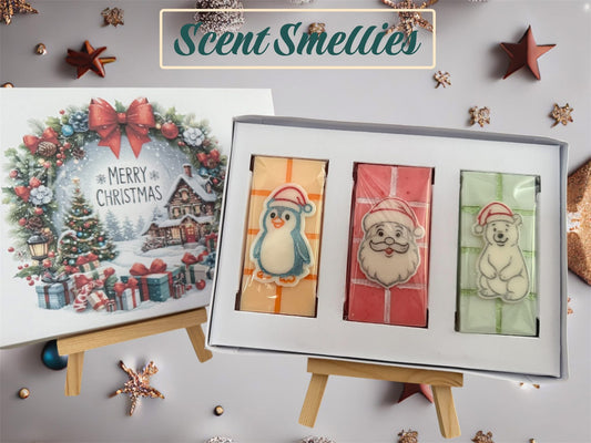 Merry Christmas Wreath Trio Mini Bar Box