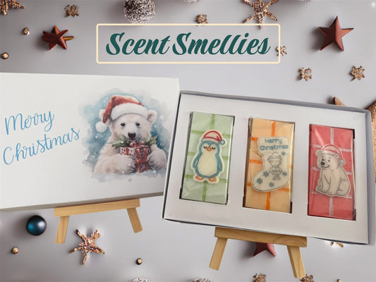 Merry Christmas Polar Bear Trio Mini Bar Box