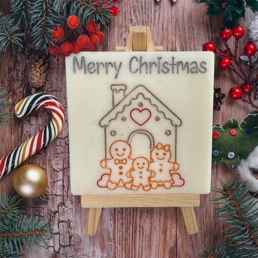 Merry Christmas Gingerbread House & Family Mini Slab