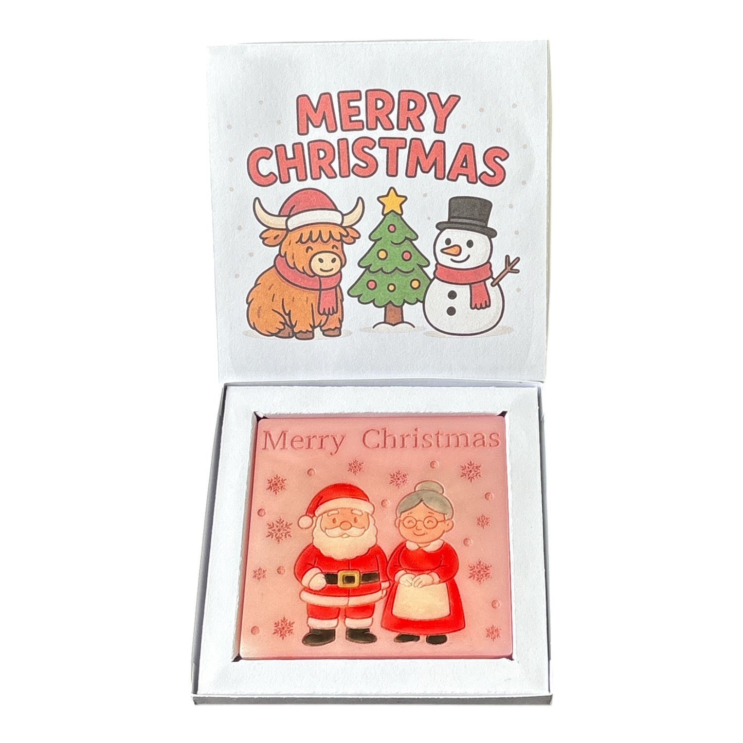 Christmas Highland Coo Mini Slab Box