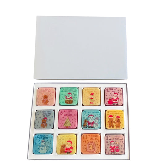 Plain 12 Sections Advent Box