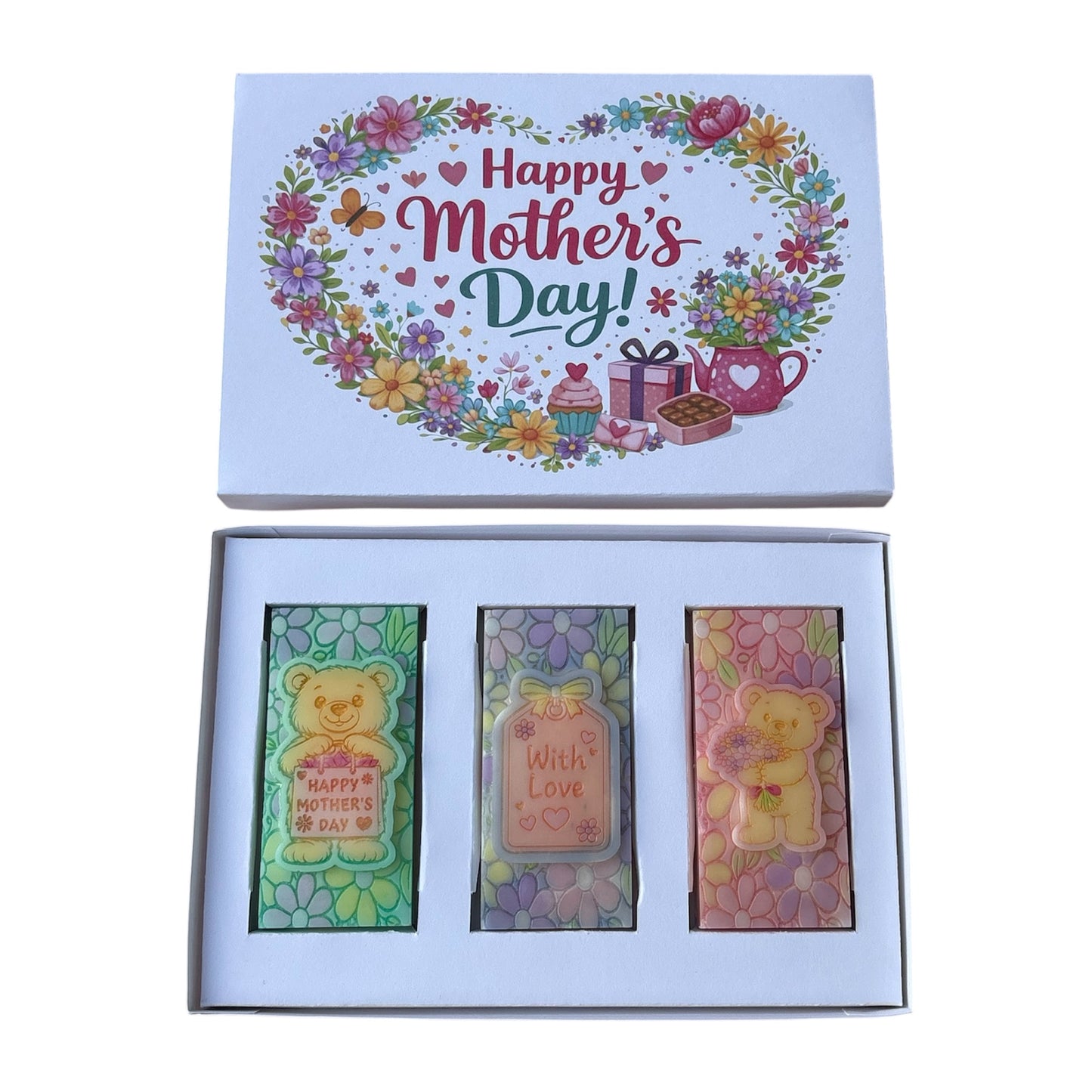 Mother Day Flowery Heart Mini Bar Box