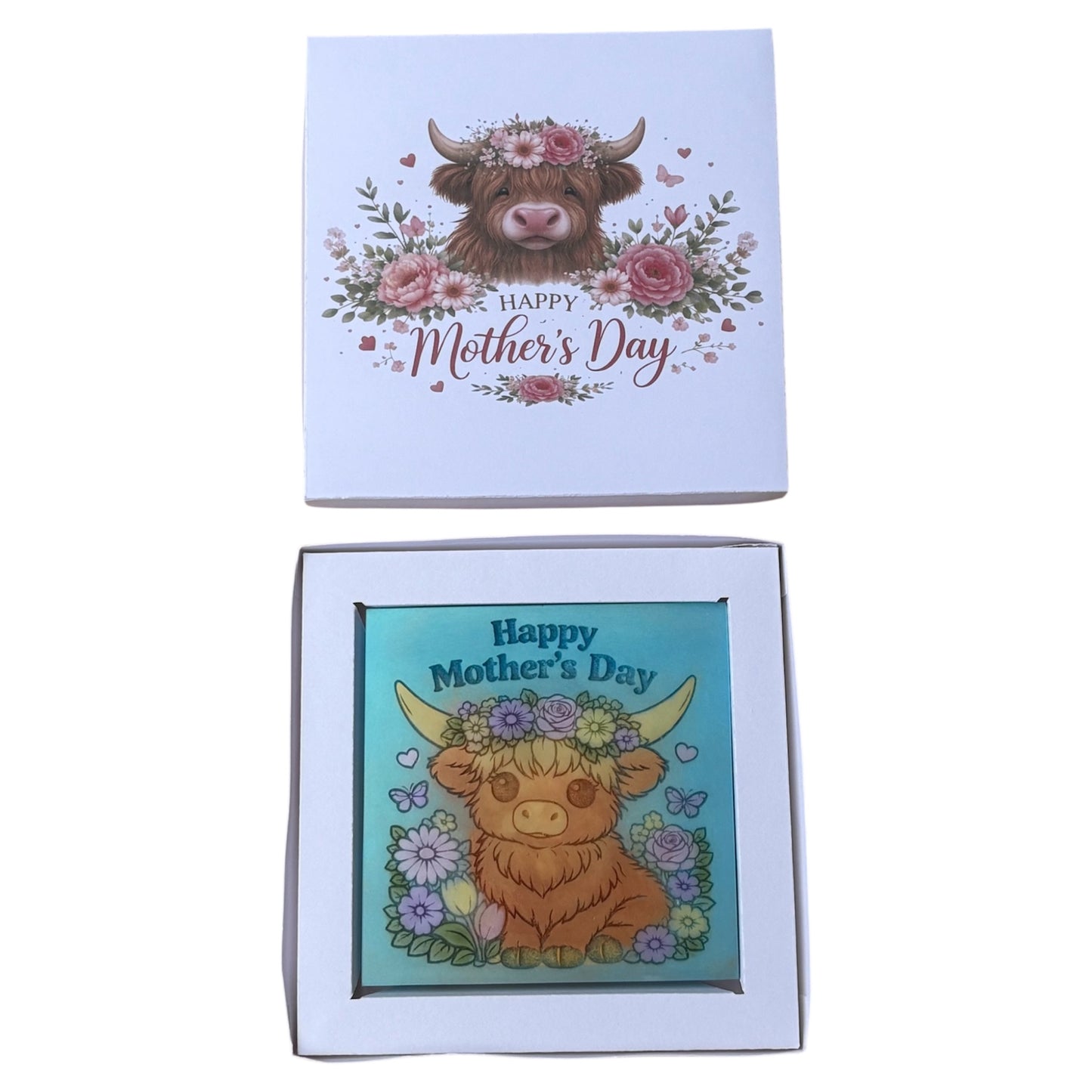 Mother’s Day Highland Coo Mini Slab Box