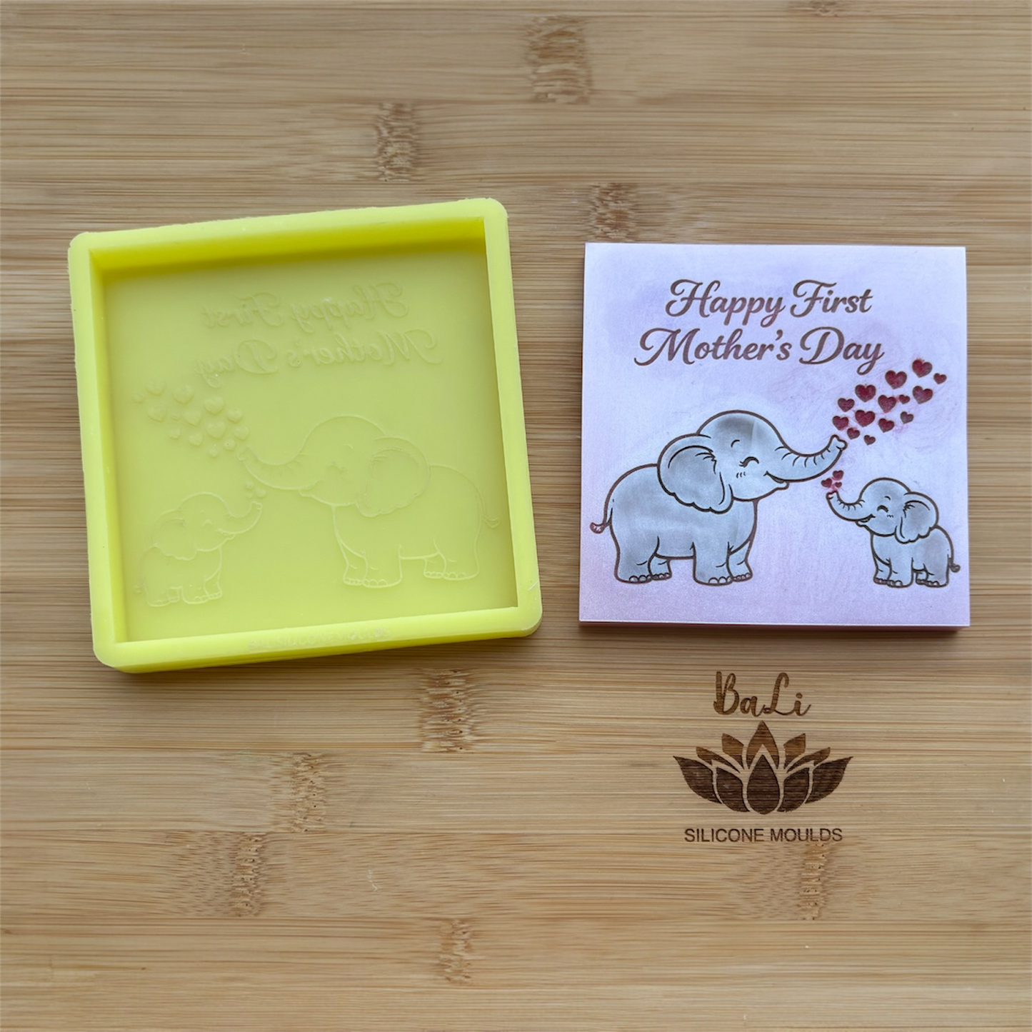 Happy First Mother’s Elephants  Day Mini Slab