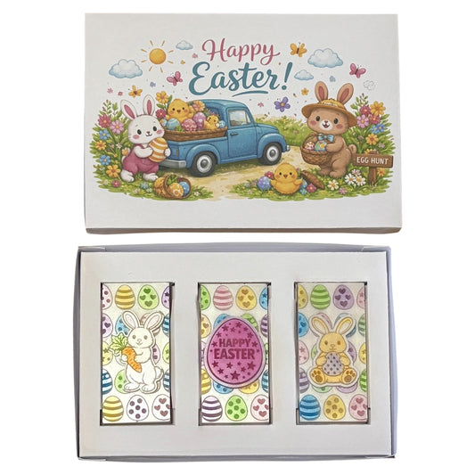 Happy Easter Car Scene Mini Bar Box