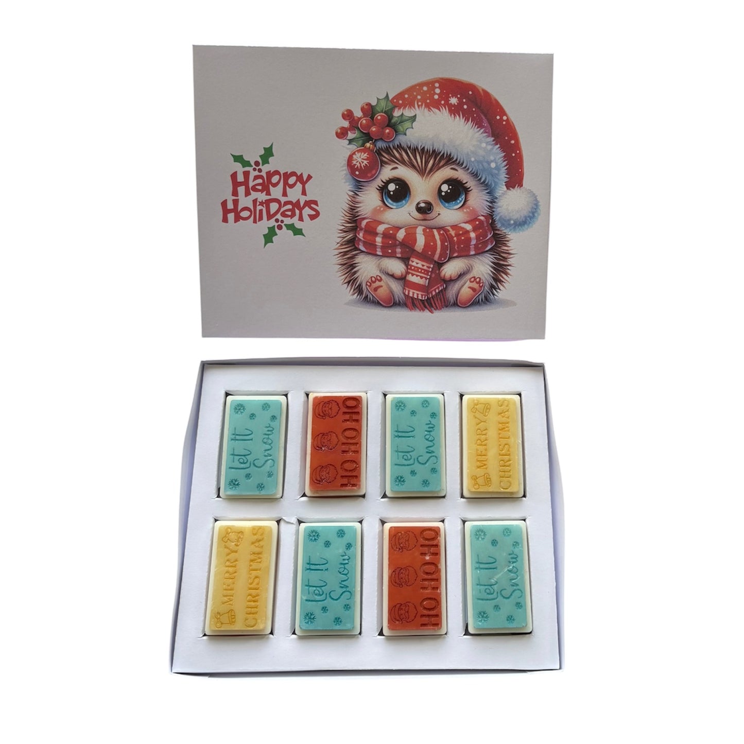 Happy Holidays Hedgehog Block Box