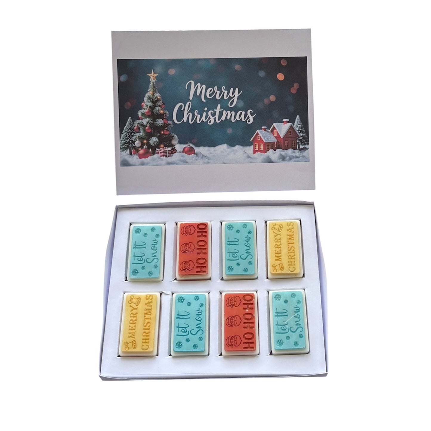 Merry Christmas Scene Block Box
