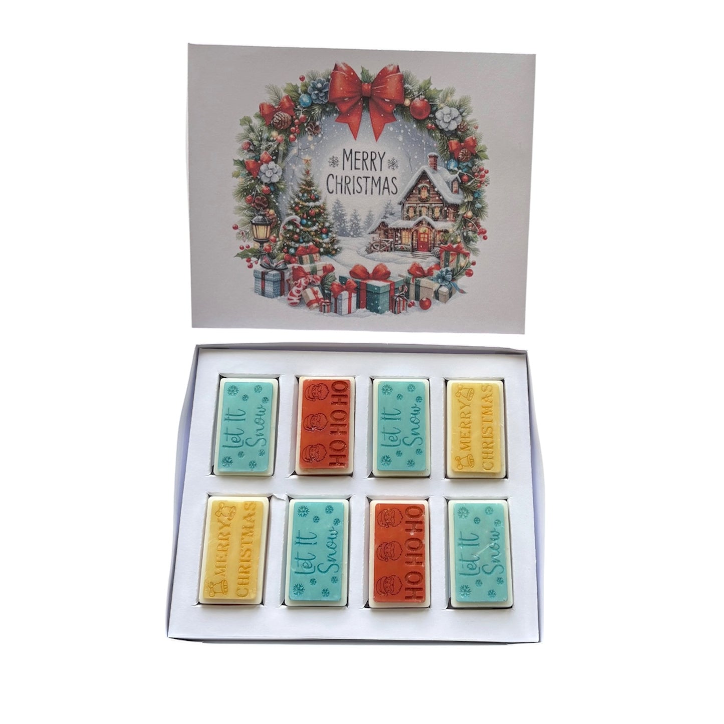 Merry Christmas Wreath Block Box