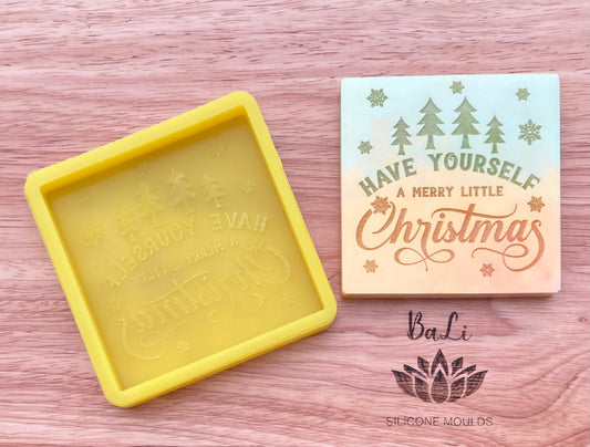 Have Yourself A merry Little Christmas Winter Scene Mini Slab