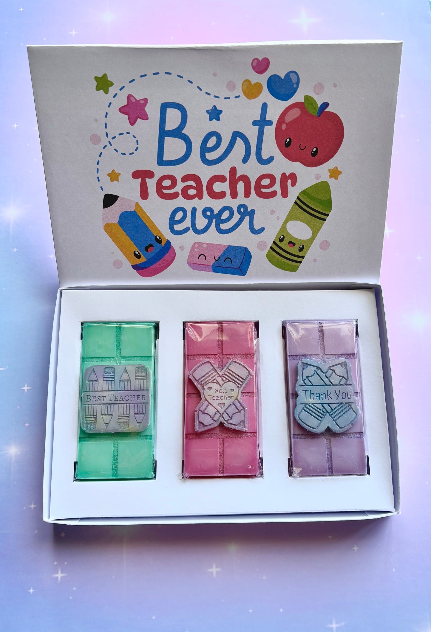 Best Teacher Ever Trio Mini Bar Box