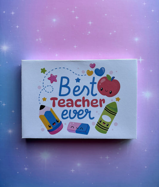 Best Teacher Ever Trio Mini Bar Box