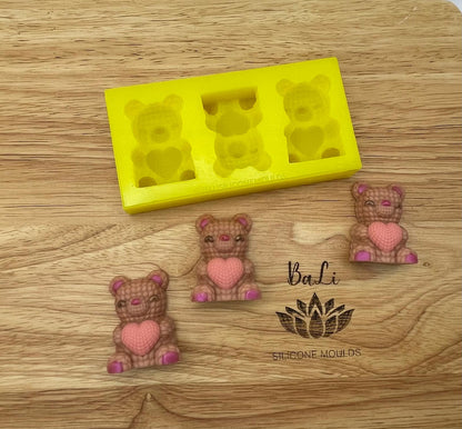 3D Love Bear Trio