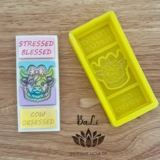 Stressed blessed cow obsessed coo snap bar